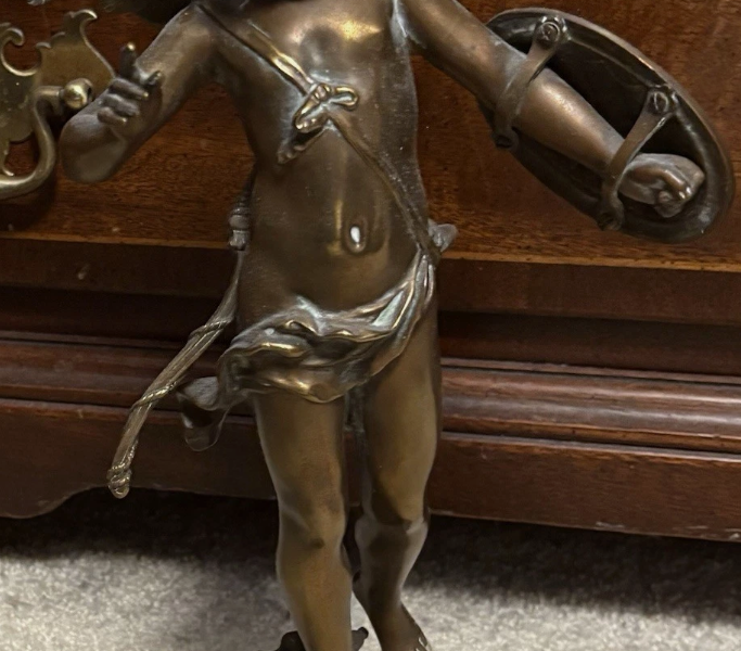 Antique Bronze Figurine, Late 19th Century European Craftsmanship