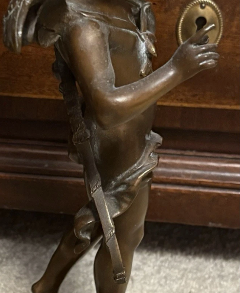 Antique Bronze Figurine, Late 19th Century European Craftsmanship