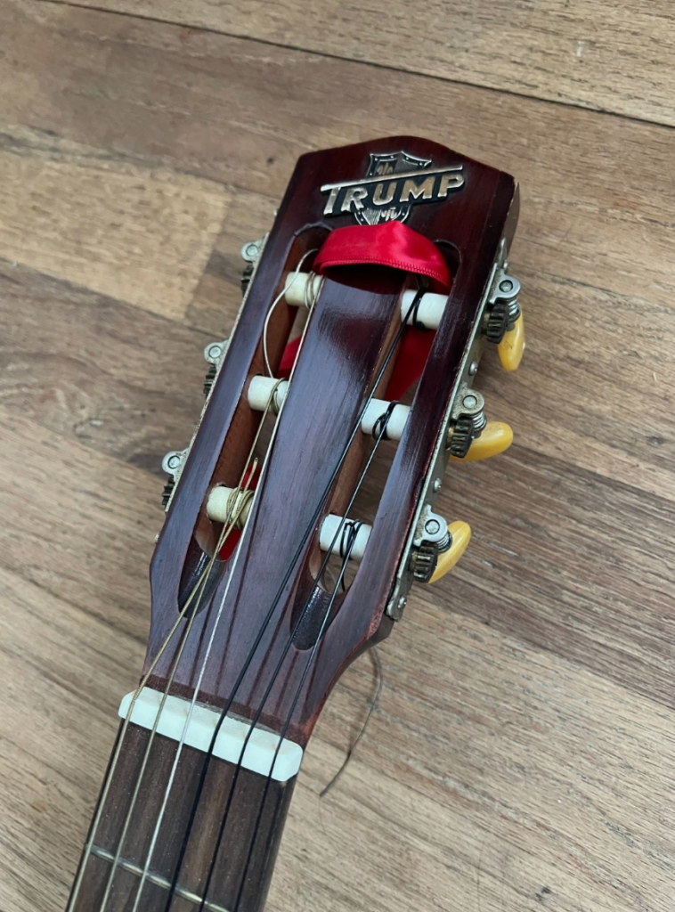 Vintage Acoustic Guitar, Handmade 1970s Model