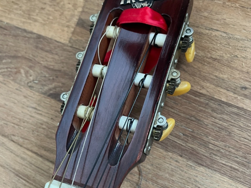 Vintage Acoustic Guitar, Handmade 1970s Model