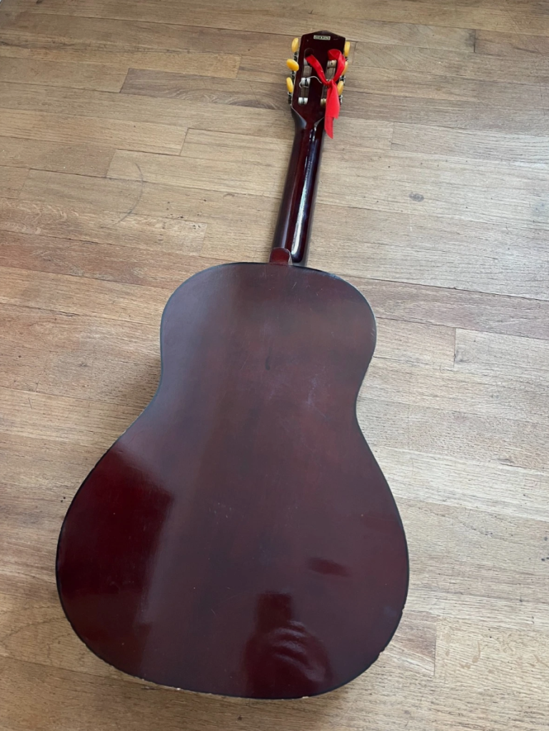 Vintage Acoustic Guitar, Handmade 1970s Model